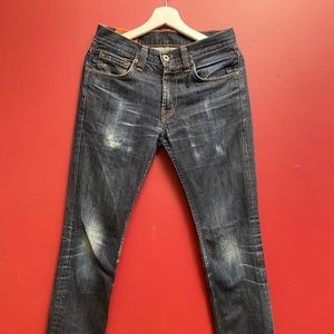 J BRAND Kane Slim Straight Jeans — Size 29 — Dark Raw